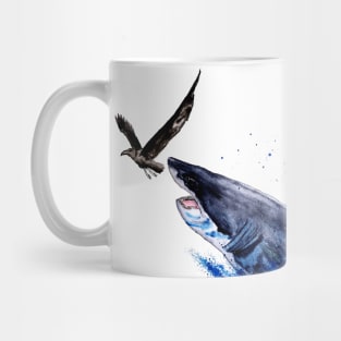 shark out of pocket Mug